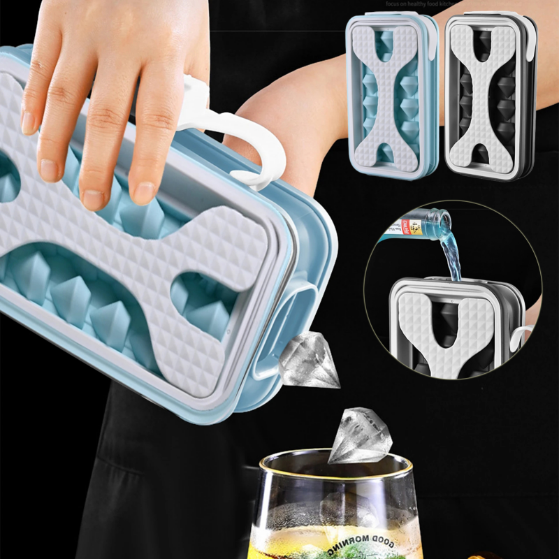 2in1 Portable Silicone Ice Ball Mold Ice Maker Water Bottle